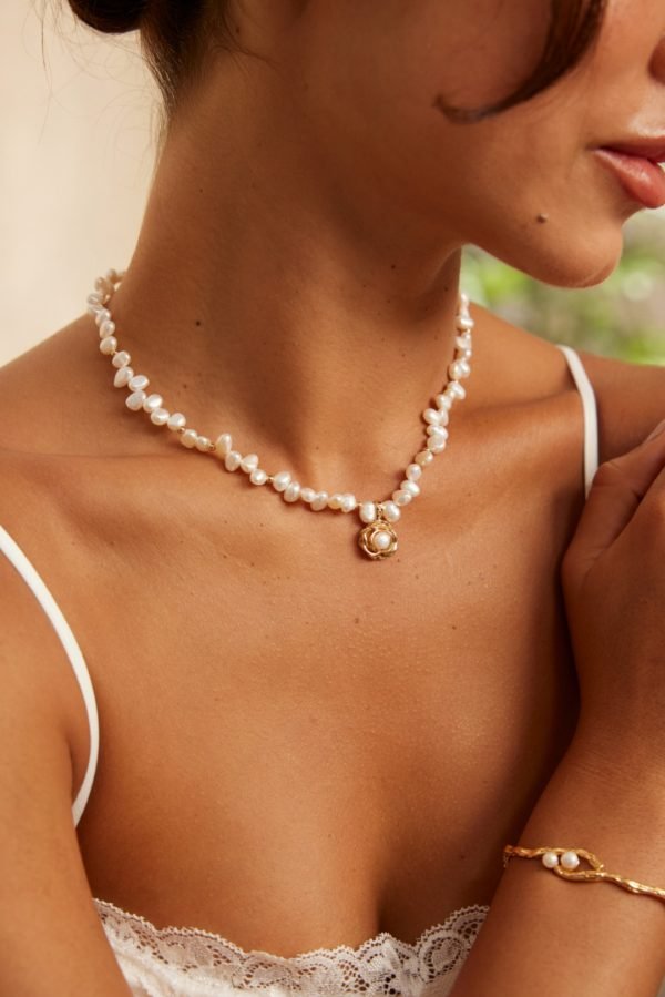 Sterling Silver Pearl Necklace