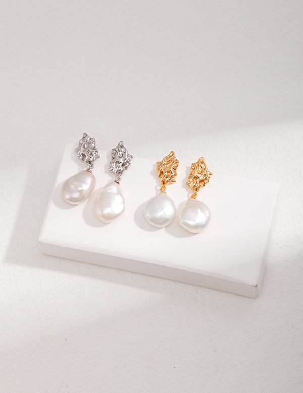 Sterling Silver Pearl Earrings