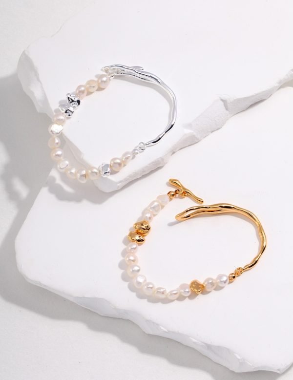 Sterling Silver Pearl Bracelet