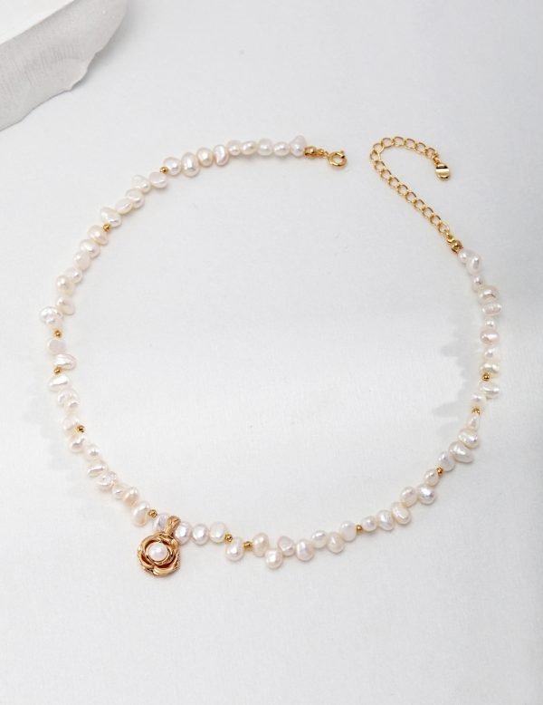 Sterling Silver Pearl Necklace