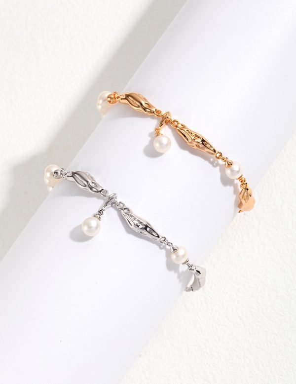 Sterling Silver Pearl Bracelet