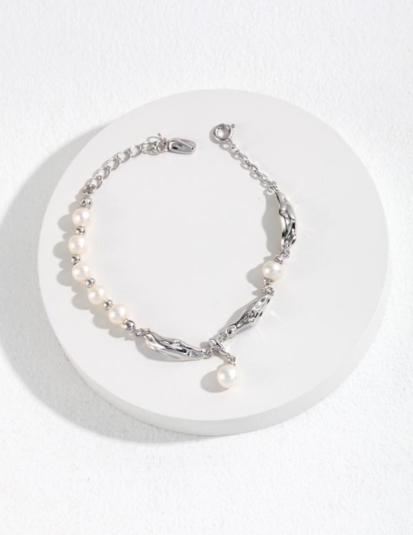 Sterling Silver Pearl Bracelet