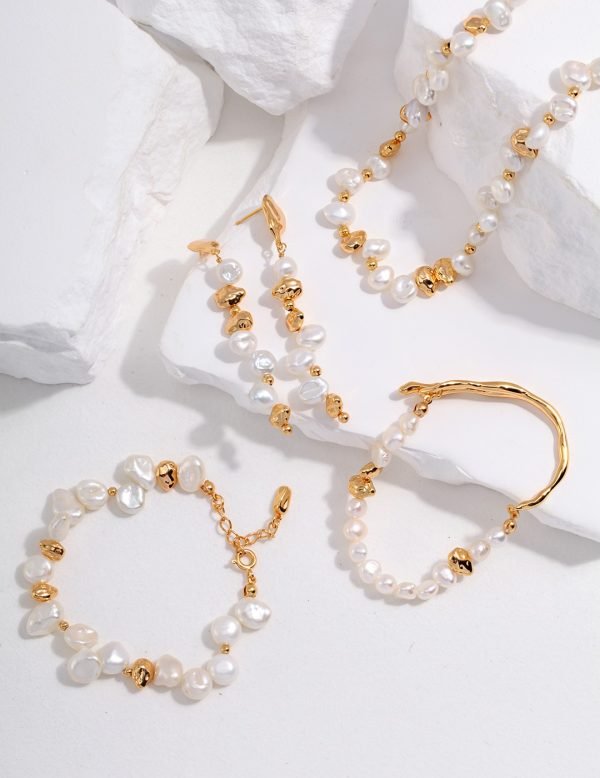 Sterling Silver Pearl Bracelet