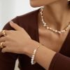 Sterling Silver Pearl Bracelet