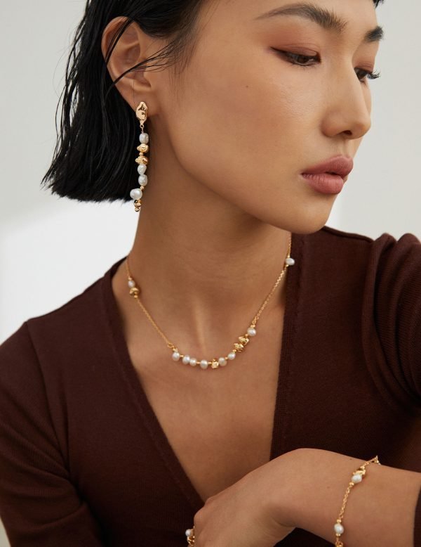 Sterling Silver Pearl Necklace