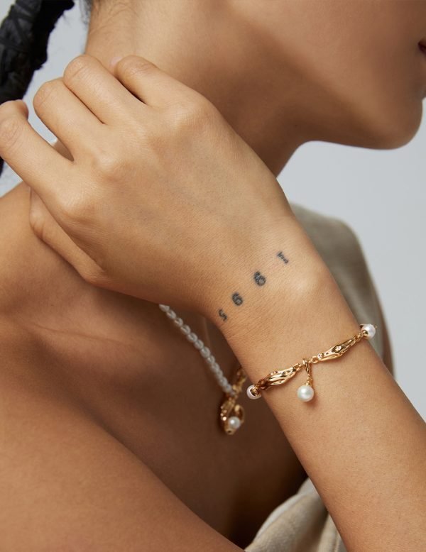 Sterling Silver Pearl Bracelet