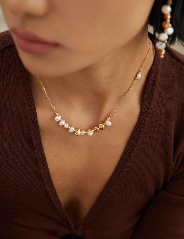 Sterling Silver Pearl Necklace