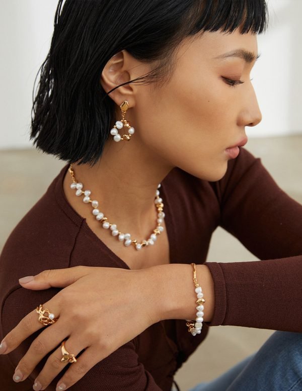 Sterling Silver Pearl Bracelet