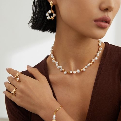 Sterling Silver Pearl Necklace