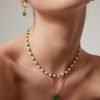 Sterling Silver Malachite Earrings