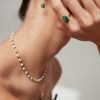 Sterling Silver Malachite Earrings