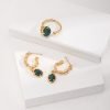 Sterling Silver Malachite Earrings