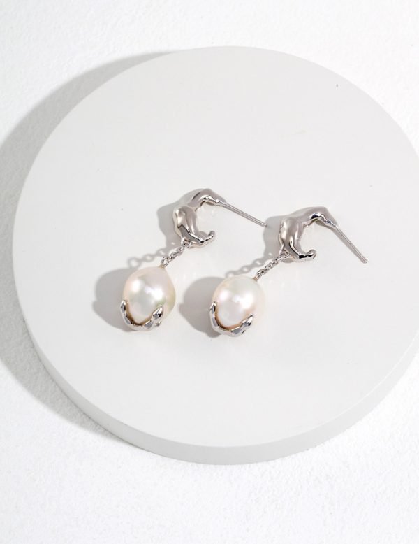 Sterling Silver Pearl Earrings