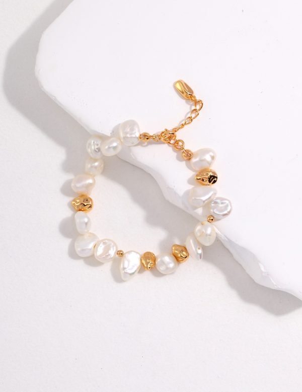 Sterling Silver Pearl Bracelet