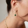 Sterling Silver Malachite Earrings