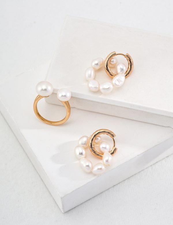 Sterling Silver Pearl Earrings