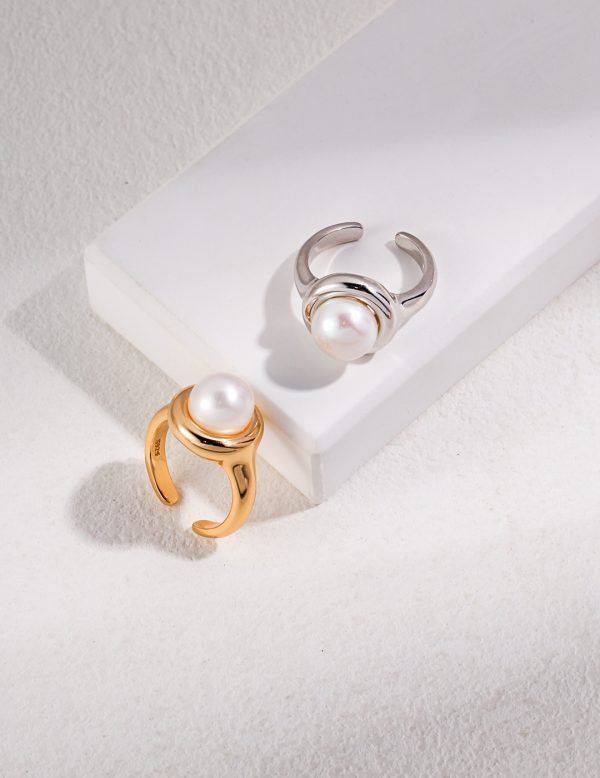 Sterling Silver Pearl Ring