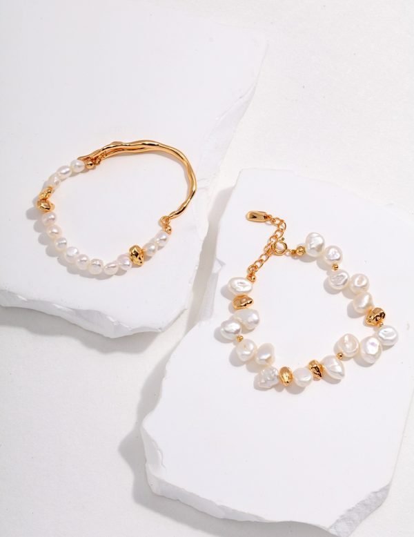 Sterling Silver Pearl Bracelet