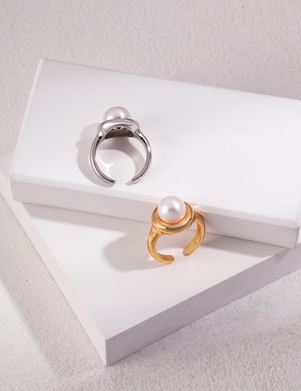 Sterling Silver Pearl Ring