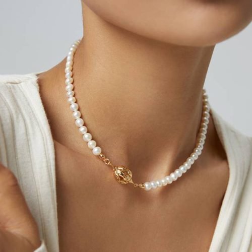 Sterling Silver Pearl Necklace