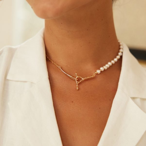 Silver Pearl Necklace