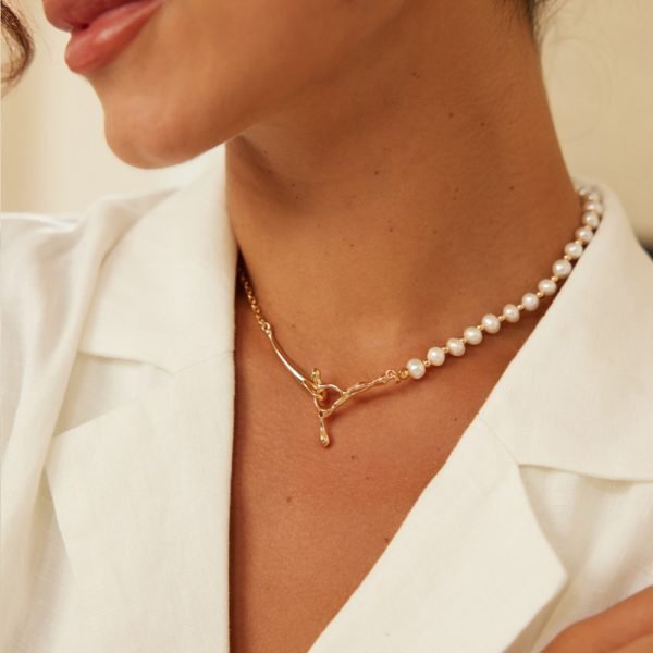 Silver Pearl Necklace