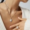 Sterling Silver Mother-of-Pearl Necklace