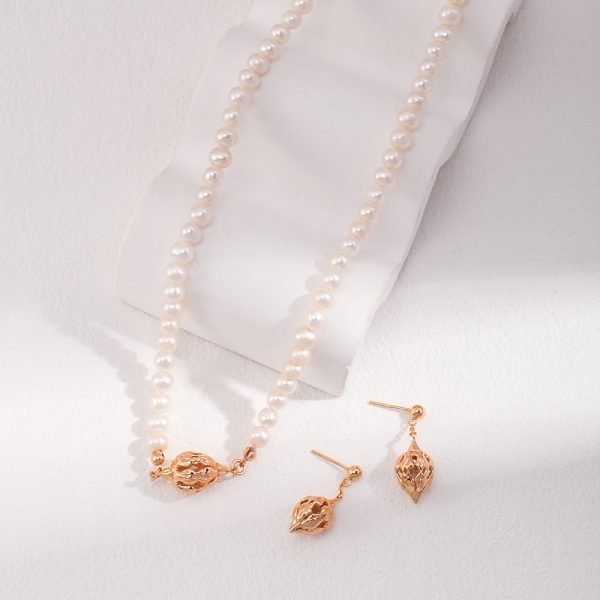 Sterling Silver Pearl Necklace