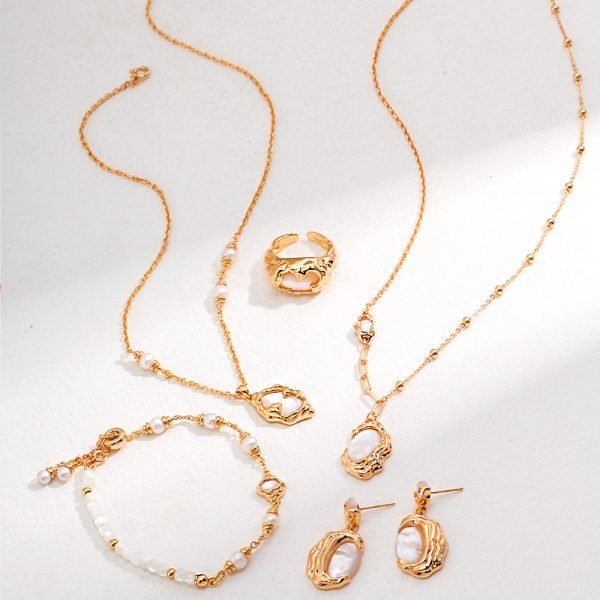 Sterling Silver Mother-of-Pearl Necklace