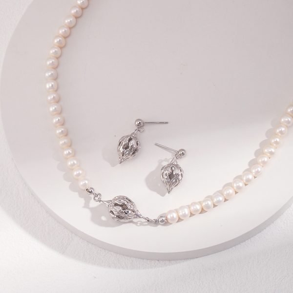 Sterling Silver Pearl Necklace