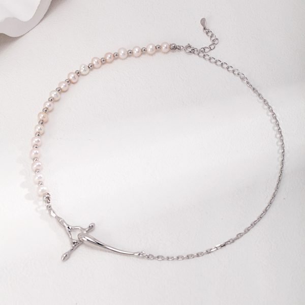 Silver Pearl Necklace