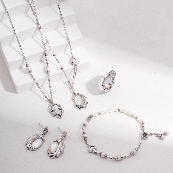 Sterling Silver Mother-of-Pearl Necklace