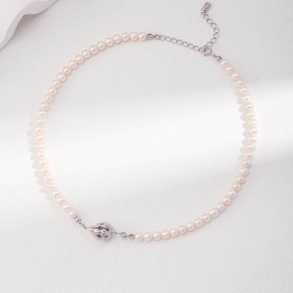 Sterling Silver Pearl Necklace